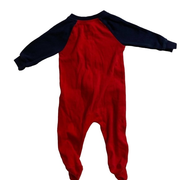 Nike lot (2) one piece footed 6 mos Preowned nike logo - Picture 4 of 12